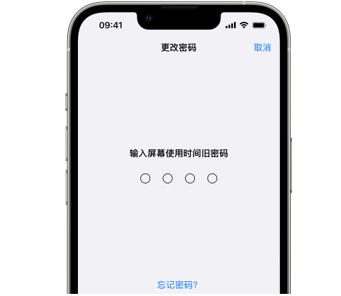 隆阳iPhone屏幕维修分享iPhone屏幕使用时间密码忘记了怎么办 