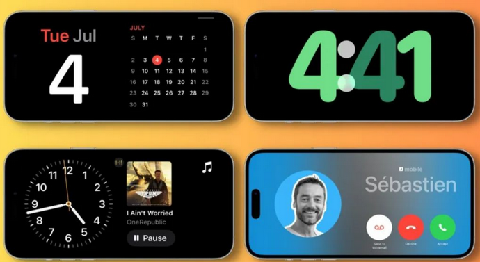 隆阳苹果手机维修分享iOS17横屏充电待机显示有什么好处 
