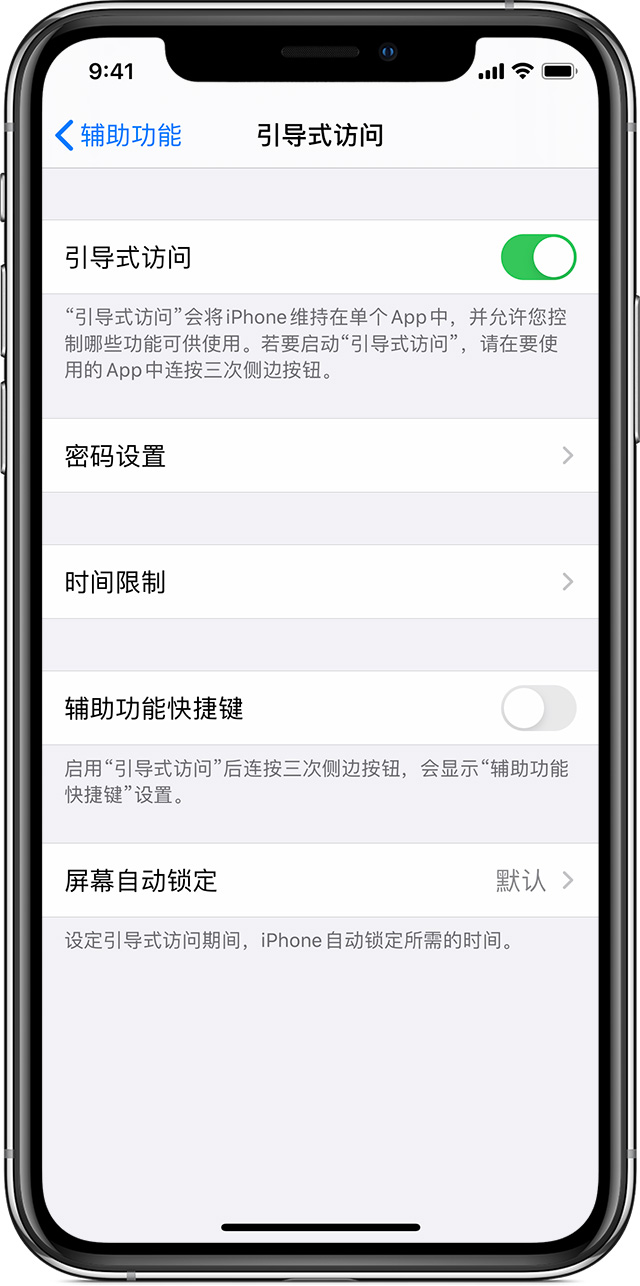 隆阳苹果手机维修分享如何在 iPhone 上退出引导式访问 